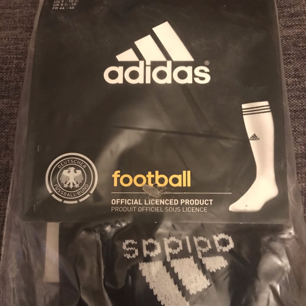 SOLD BNWT Authentic Adidas Germany Away Socks - Picture 1 of 6